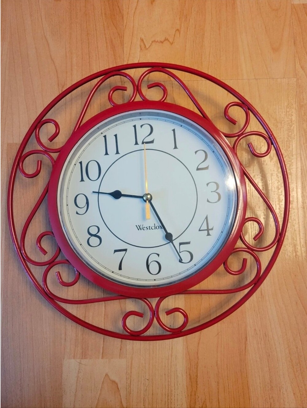 Westclox metal clock